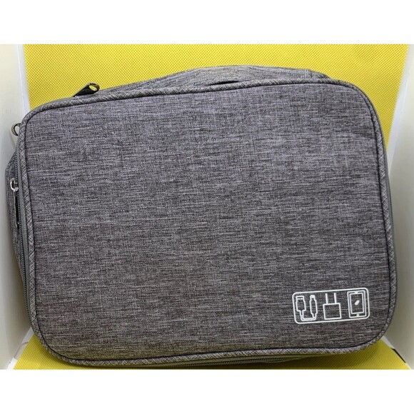 Electronic Accessories USB Cord Charger Cable Organizer Bag Travel Storage Case - Picture 3 of 7